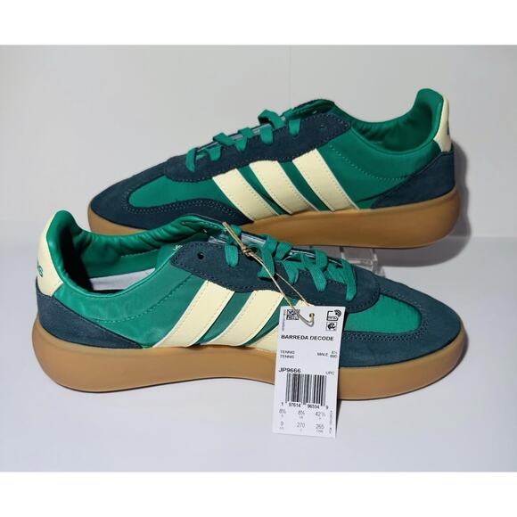 Size 8 Adidas Barreda Decode Green/Warm Vanilla - Picture 2 of 8